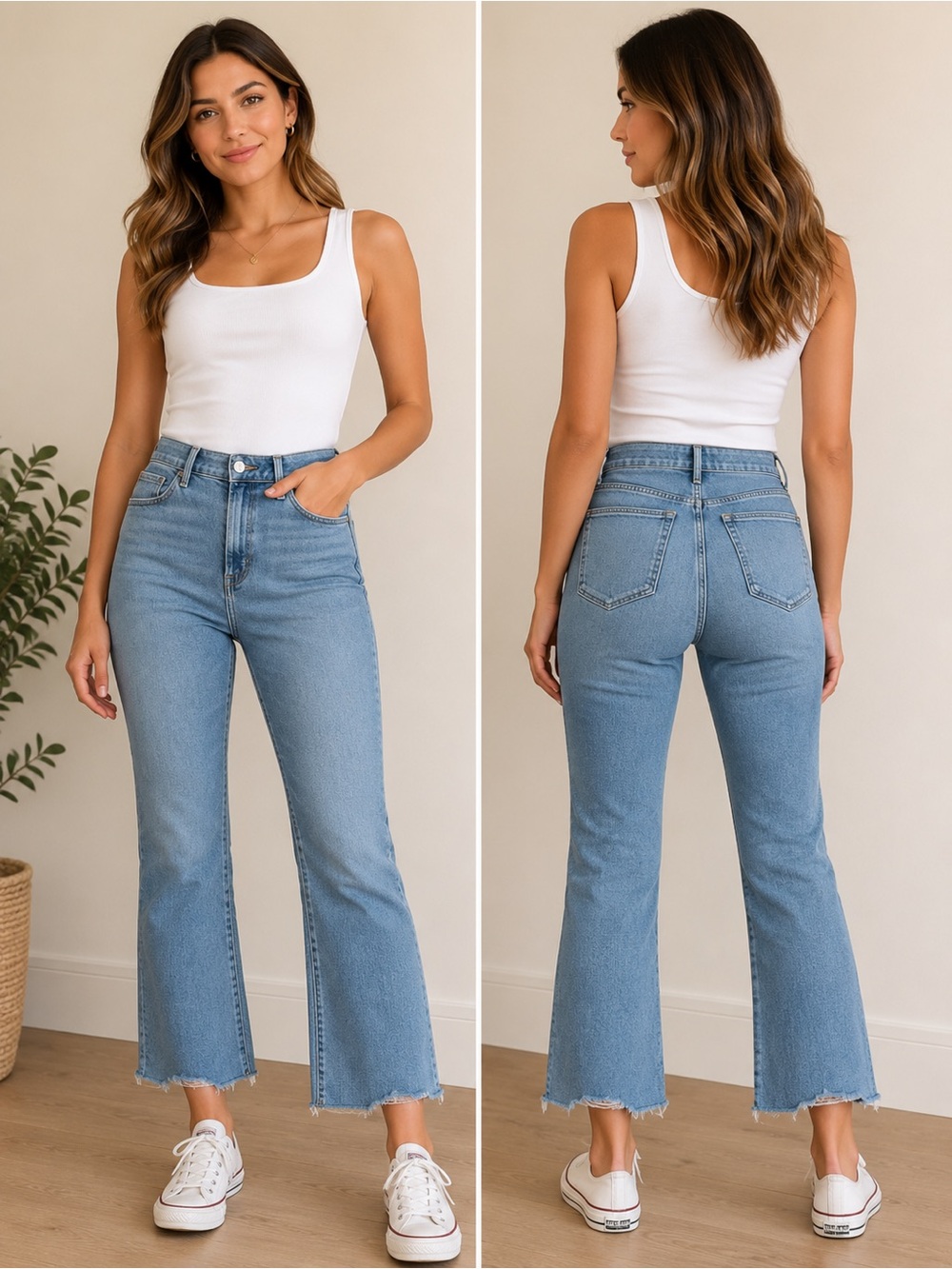 Abercrombie & Fitch Simone High Rise Ankle Flare Jeans | Size 28 Regular